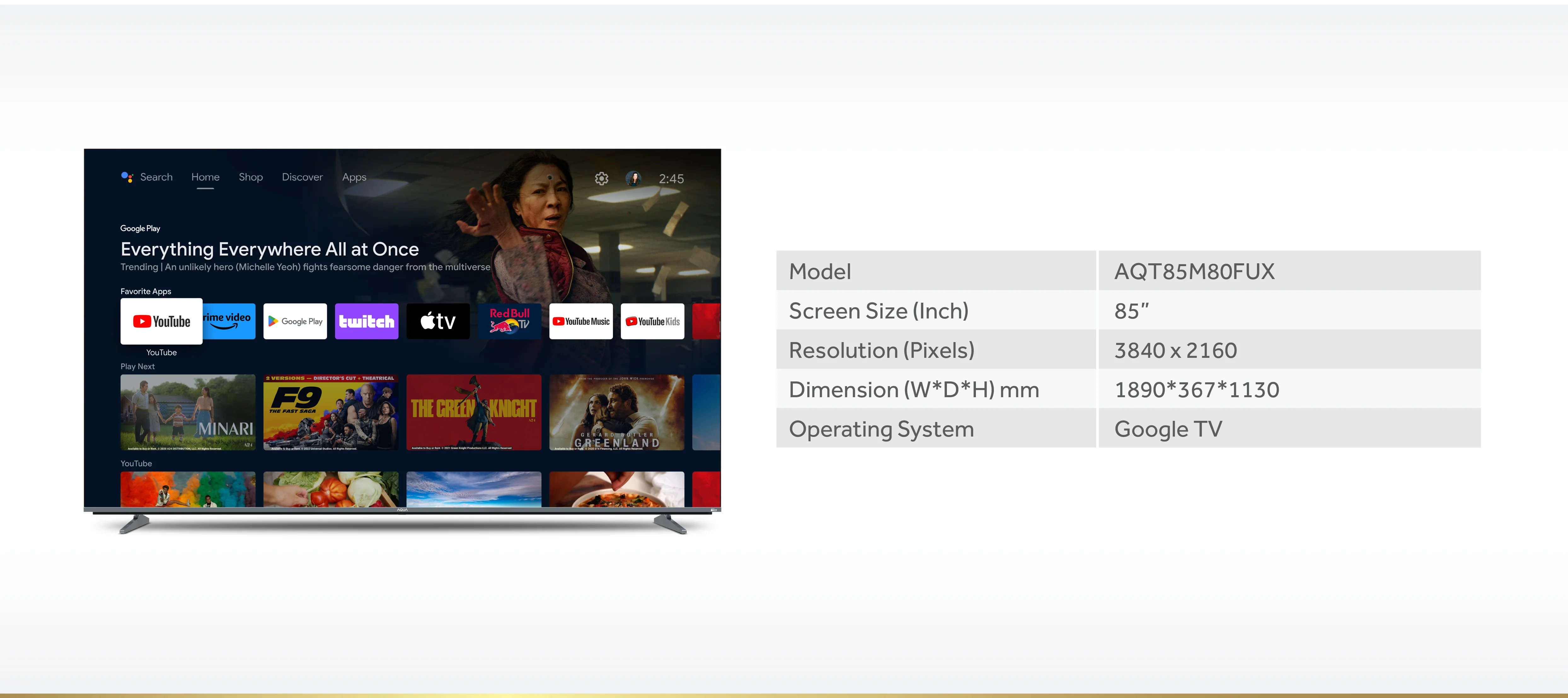 TV AQT85M80FUX-03